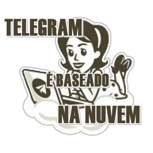 Telegram stiker «Telegrammers» ☁