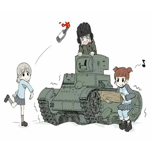 Стікер Telegram «Girls und Panzer» 🇫🇮