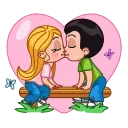 Telegram emoji Love is
