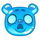 Стікер Gummy Bear Emoji  😧