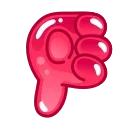 Gummy Bear Emoji stiker 👎