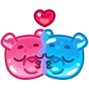 Эмодзи Gummy Bears Emoji 👩‍❤️‍💋‍👨