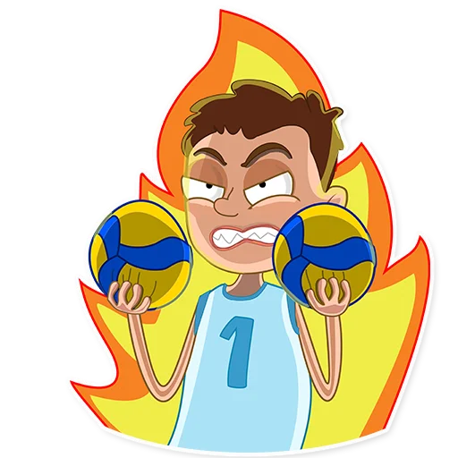 George Volleyball stiker 😡