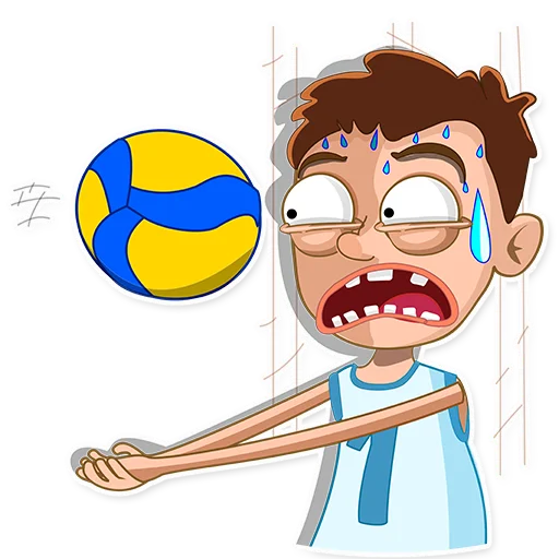 George Volleyball emoji 😰