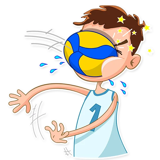 Telegram Sticker «George Volleyball» 🤦‍♂️
