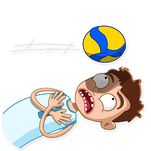 Telegram Sticker «George Volleyball» 😬