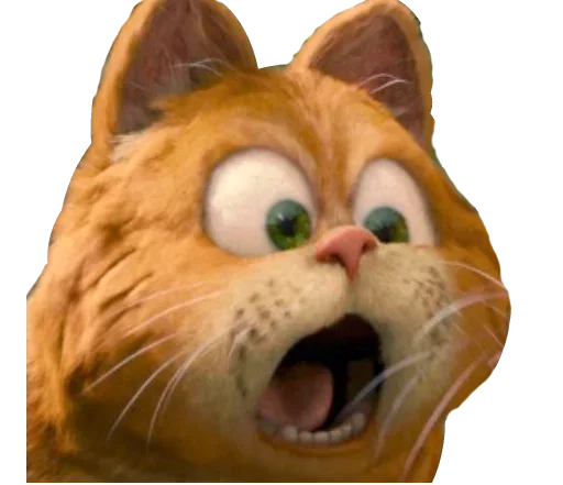 Telegram Sticker «Garfield» 😙