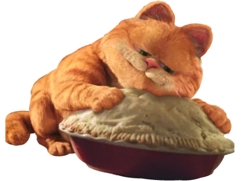 Telegram stiker «Garfield» 😚
