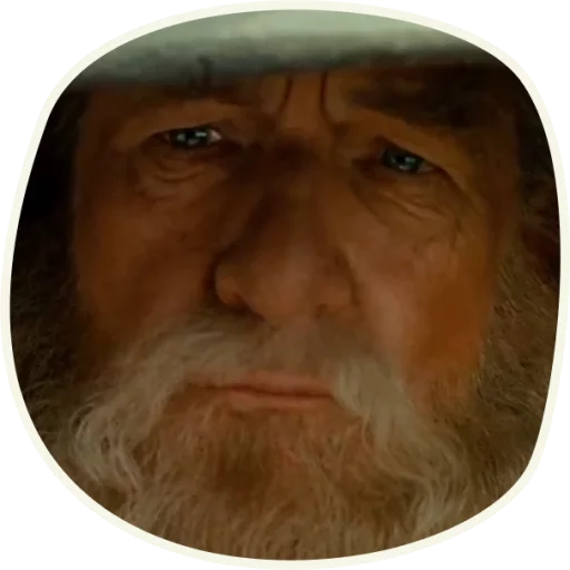 Telegram Sticker «⭕️ Gandalf (first movie)» 🙁