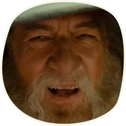 Стикер ⭕️ Gandalf (first movie)  😂