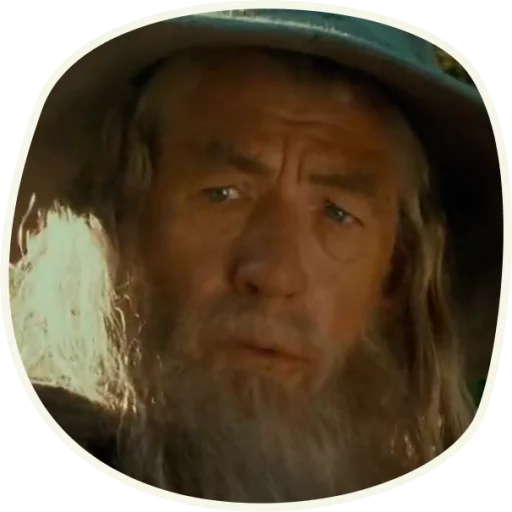 Емодзі ⭕️ Gandalf (first movie)  🤔