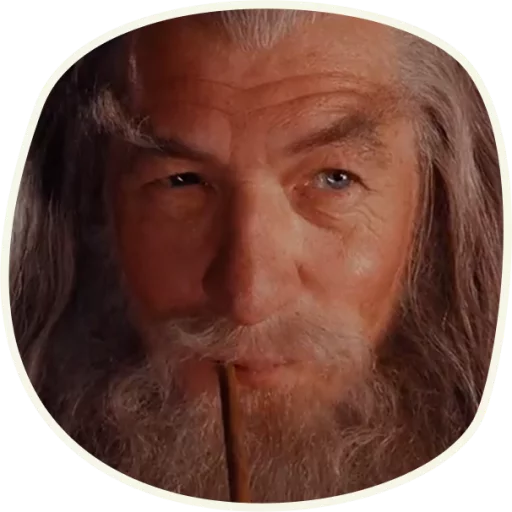 Стикер ⭕️ Gandalf (first movie)  😑