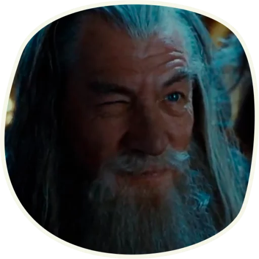 Telegram Sticker «⭕️ Gandalf (first movie)» 😜