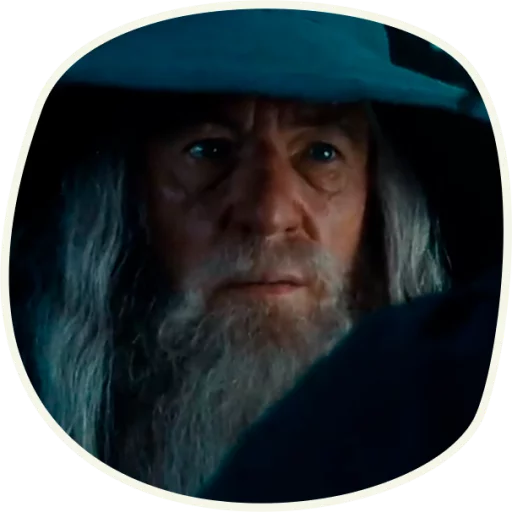 ⭕️ Gandalf (first movie)  emoji 😐