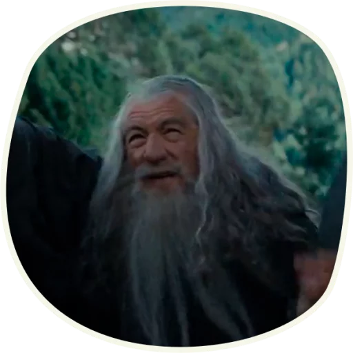 ⭕️ Gandalf (first movie)  stiker 😀