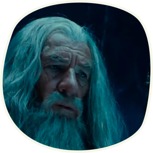 Telegram Sticker «⭕️ Gandalf (first movie)» 😐
