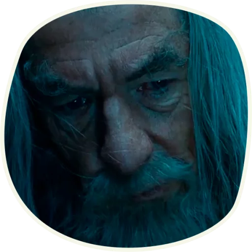 ⭕️ Gandalf (first movie)  emoji 😔