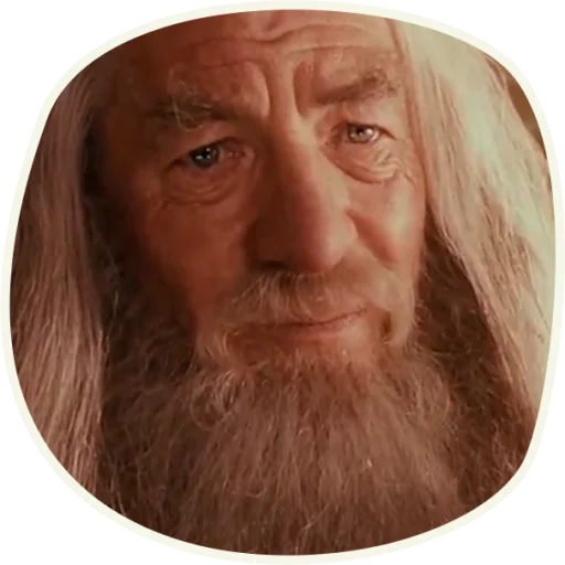 ⭕️ Gandalf (first movie)  emoji ☺️