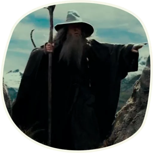 Емодзі ⭕️ Gandalf (first movie)  😎