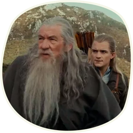 ⭕️ Gandalf (first movie)  emoji 😏