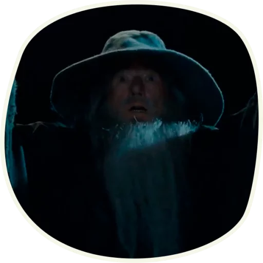 ⭕️ Gandalf (first movie)  emoji 😧