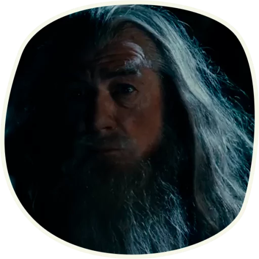 Стикер ⭕️ Gandalf (first movie)  😦
