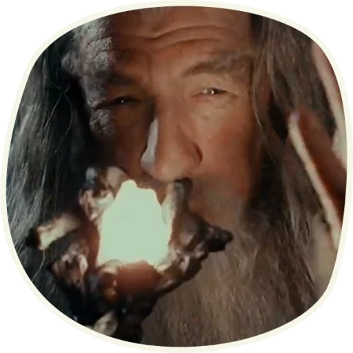 Telegram Sticker «⭕️ Gandalf (first movie)» 🎆