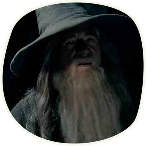 ⭕️ Gandalf (first movie)  emoji 😑