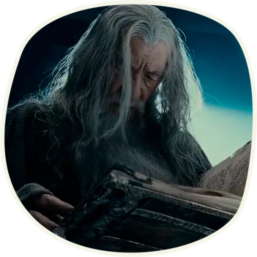 Стікер Telegram «⭕️ Gandalf (first movie) » 🤔