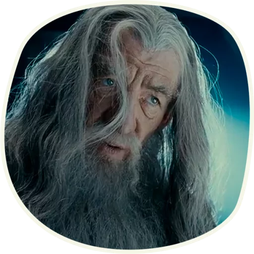 Стикер ⭕️ Gandalf (first movie)  🤔