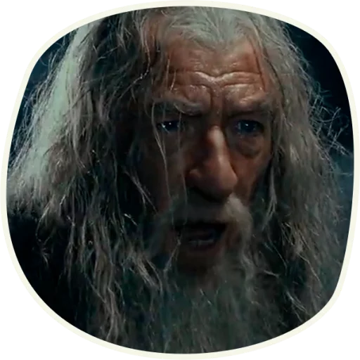 Емодзі ⭕️ Gandalf (first movie)  😠