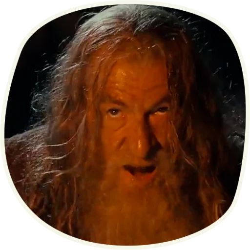 Стикер ⭕️ Gandalf (first movie)  😠