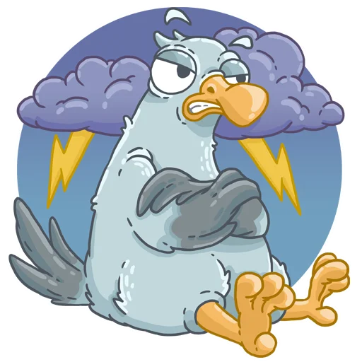 mr. seagull sticker 😡