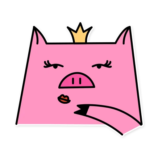 Telegram Sticker «German the pig» ☕️
