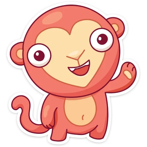 Telegram stickers Monkey Gibby