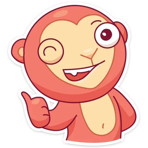 Monkey Gibby sticker 👍