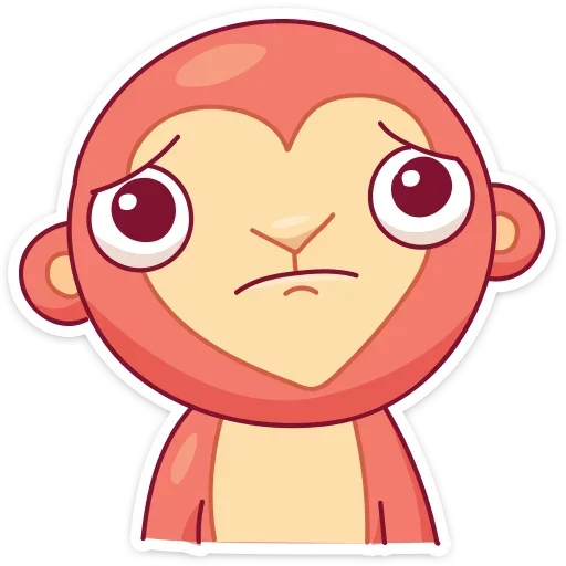Monkey Gibby sticker 😟