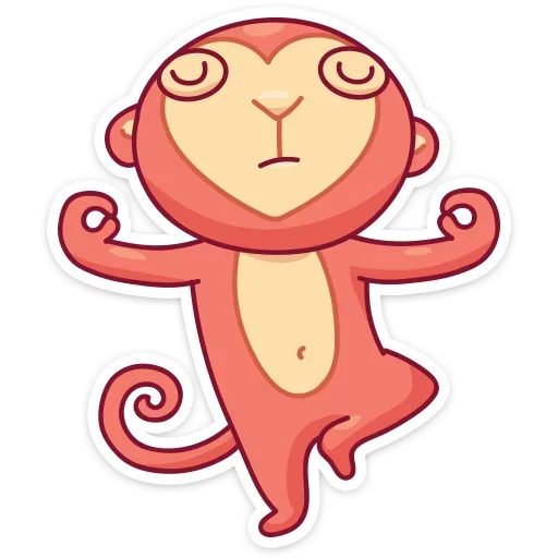 Monkey Gibby  stiker 🧘‍♂