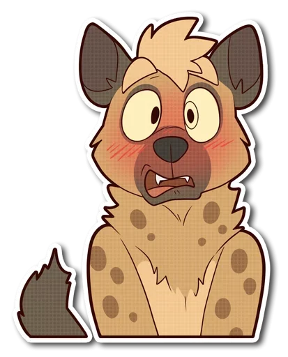 Telegram Sticker «little Hyena» 😋