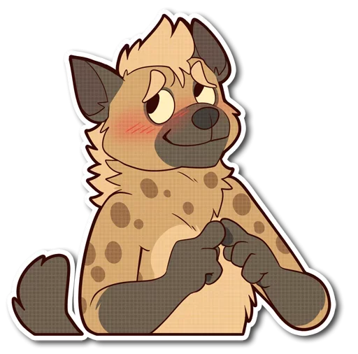 Telegram Sticker «little Hyena» 😚