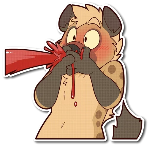 Telegram Sticker «little Hyena» 😊