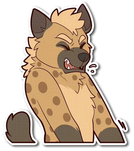 Telegram Sticker «little Hyena» 😋