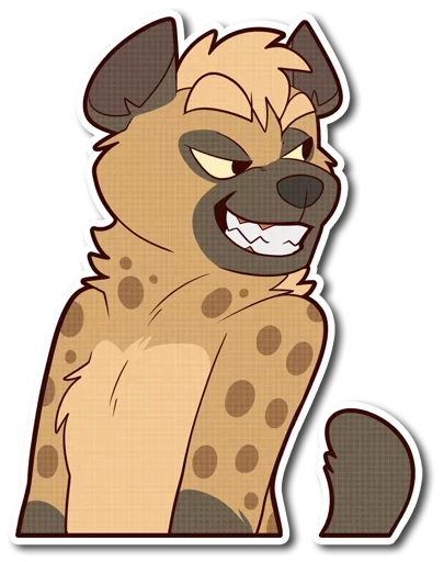 little Hyena  stiker 🤪