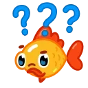 Gold Fish emoji 🤔