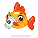 Gold Fish emoji 🥱