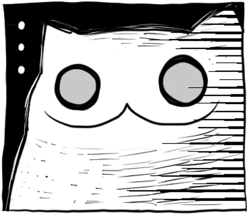 Gloomy Cat emoji 😑