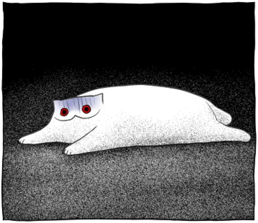 Gloomy Cat emoji 😨