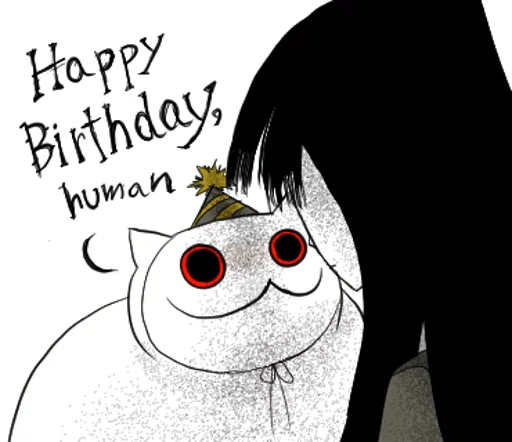 Эмодзи Gloomy Cat 