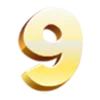 Golden Font emoji 9️⃣