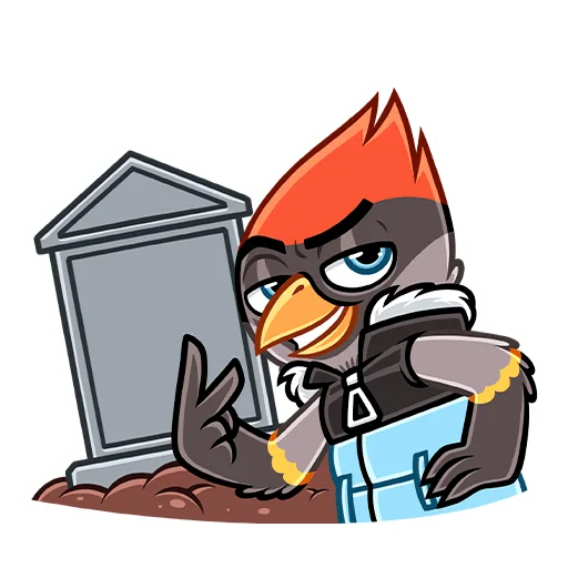 Telegram Sticker «Щегол» ✌️